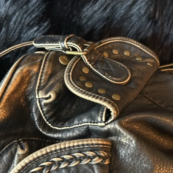 MontanaWest Backpack purse. Brown & Gold Color. - Picture 4 of 8